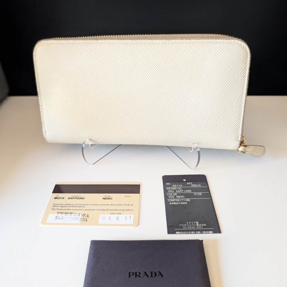 Authentic Prada M521A Zippy Long Wallet in Nero Saffiano Leather - Picture 2 of 11